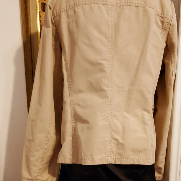 🛍DKNY CITY- WOMEN'S TAN SAFARI /FISHING  CARGO POCKETS JACKET -XL-Hongkong - Picture 4 of 6